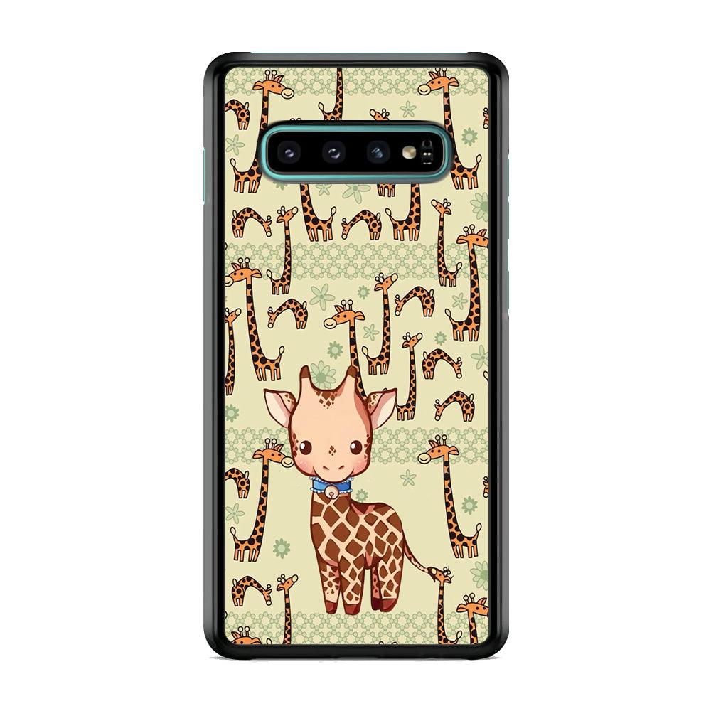 Baby Giraffe Adventure Ground Samsung Galaxy S10 Case-Oxvistore