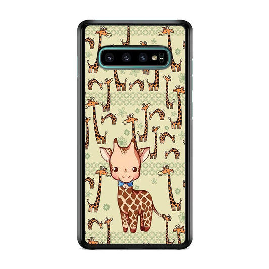 Baby Giraffe Adventure Ground Samsung Galaxy S10 Case-3D Case-Oxvistore