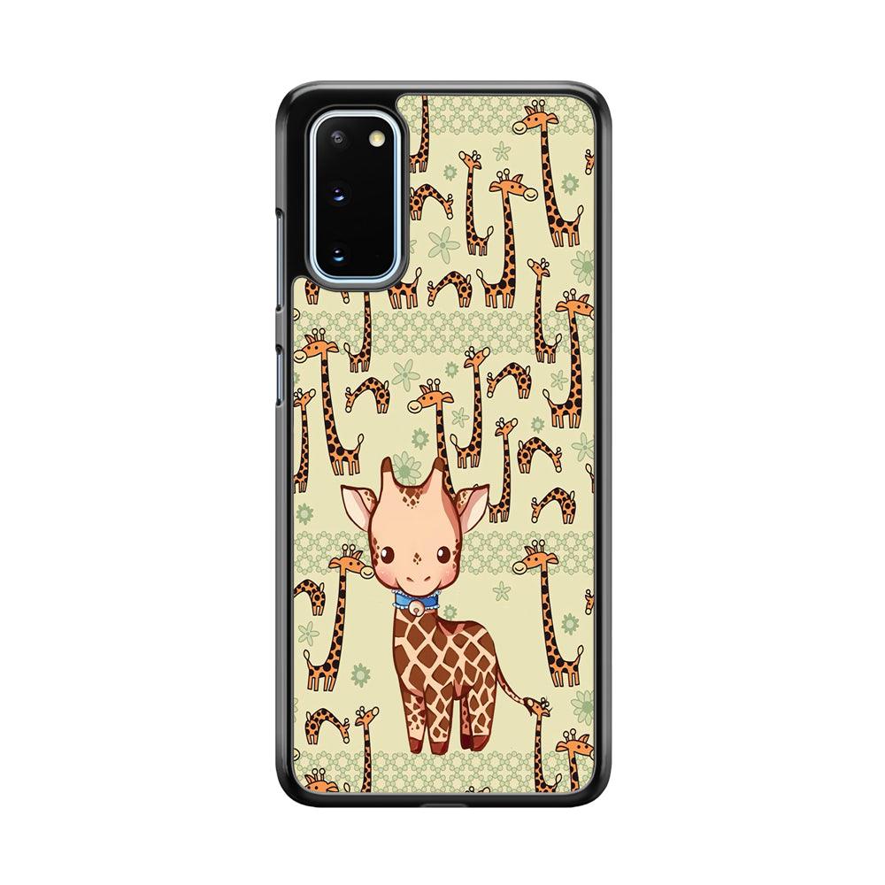 Baby Giraffe Adventure Ground Samsung Galaxy S20 Case-Oxvistore