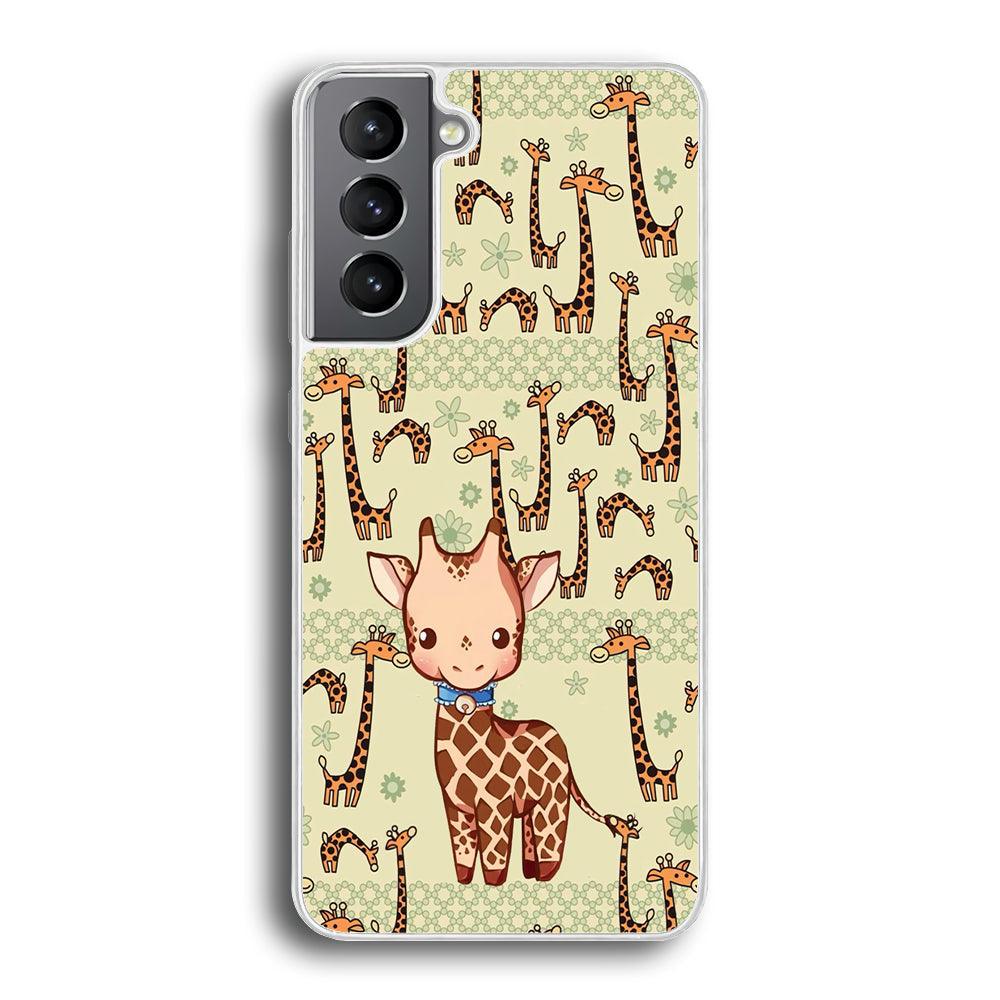 Baby Giraffe Adventure Ground Samsung Galaxy S21 Plus Case-Oxvistore