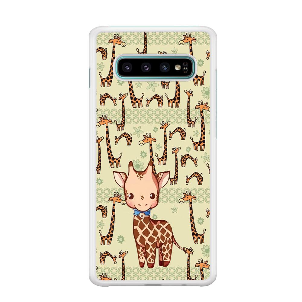 Baby Giraffe Adventure Ground Samsung Galaxy S10 Plus Case-Oxvistore