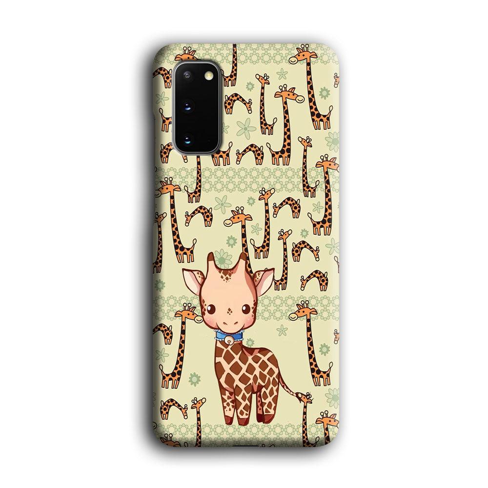 Baby Giraffe Adventure Ground Samsung Galaxy S20 Case-Oxvistore