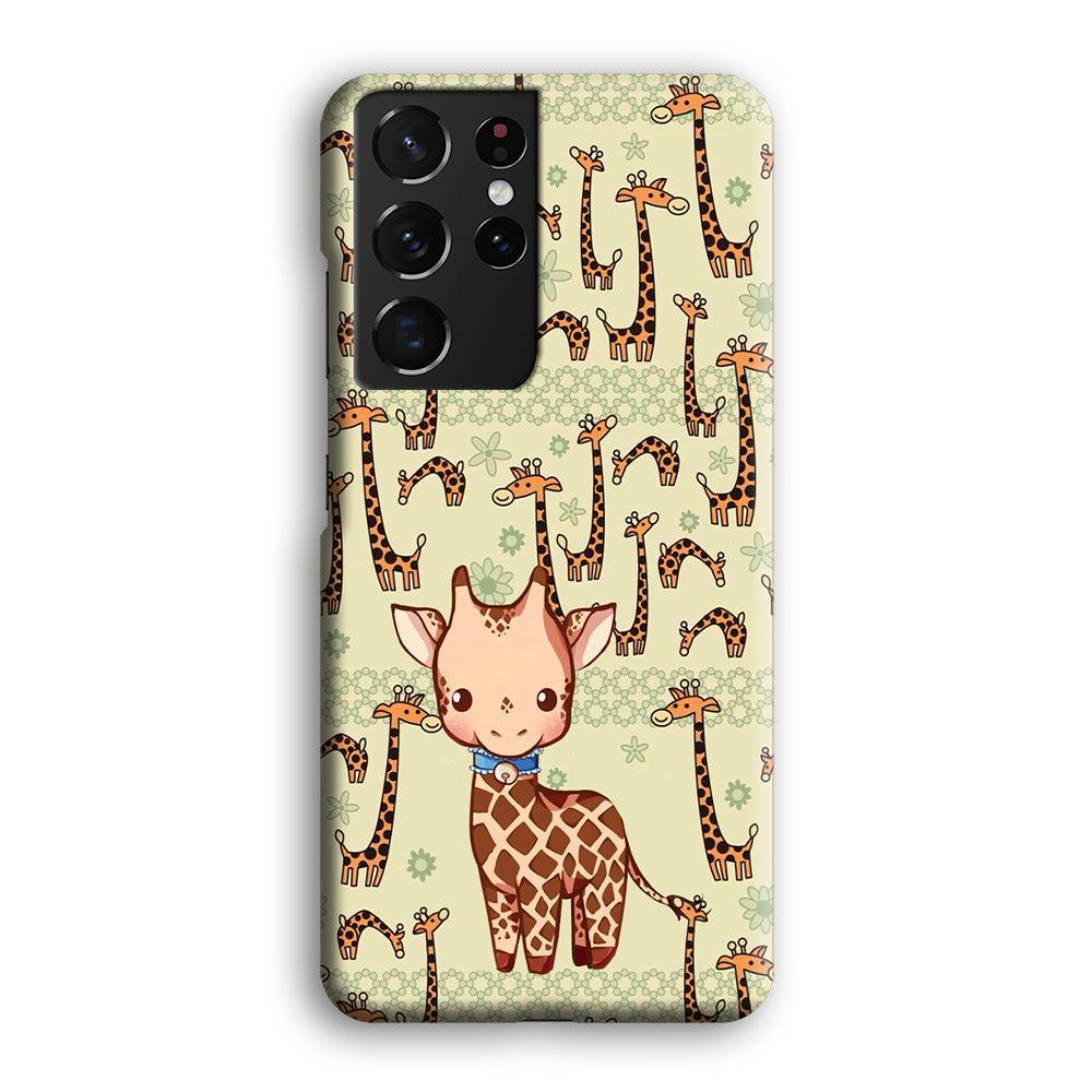 Baby Giraffe Adventure Ground Samsung Galaxy S21 Ultra Case-Oxvistore