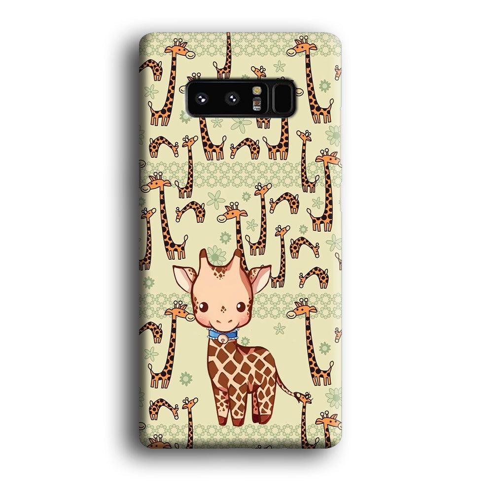 Baby Giraffe Adventure Ground Samsung Galaxy Note 8 Case-Oxvistore