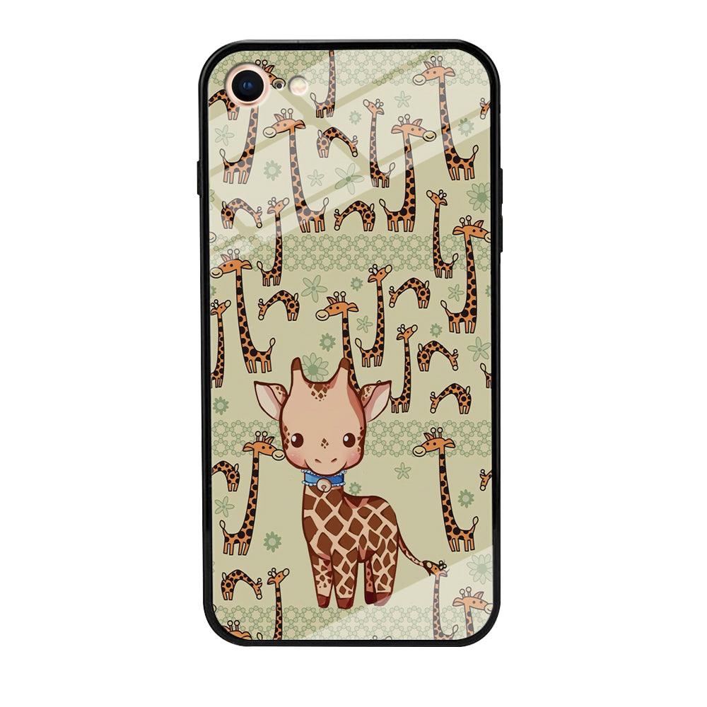 Baby Giraffe Adventure Ground iPhone 8 Case-Oxvistore