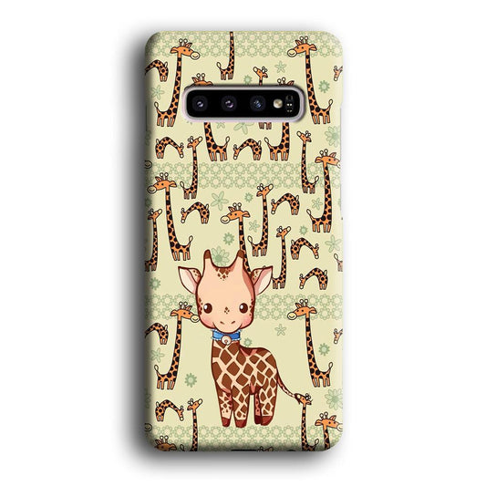 Baby Giraffe Adventure Ground Samsung Galaxy S10 Plus Case-Oxvistore