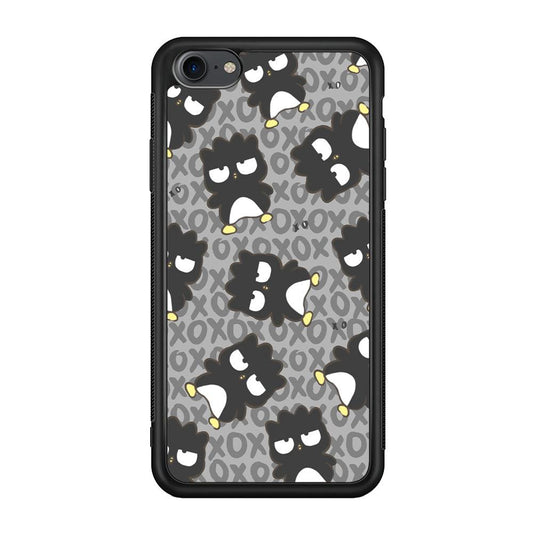 Bad Badtz-Maru Bad Face Patern iPhone 8 Case-Rubber Black (2D Case)-Oxvistore