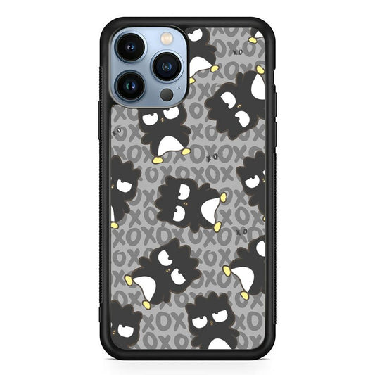 Bad Badtz-Maru Bad Face Patern iPhone 13 Pro Max Case-Rubber Black (2D Case)-Oxvistore
