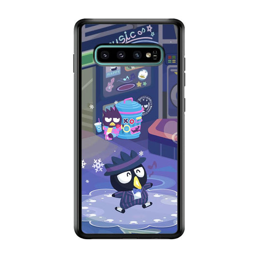 Bad Badtz-Maru Dancing Man Samsung Galaxy S10 Case-Rubber Black (2D Case)-Oxvistore