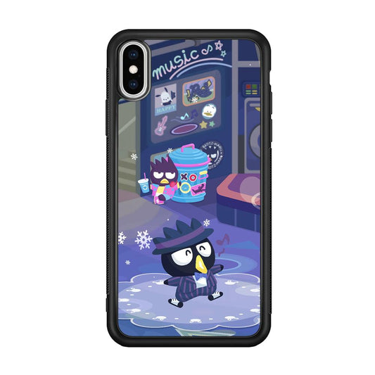 Bad Badtz-Maru Dancing Man iPhone Xs Max Case-Rubber Black (2D Case)-Oxvistore