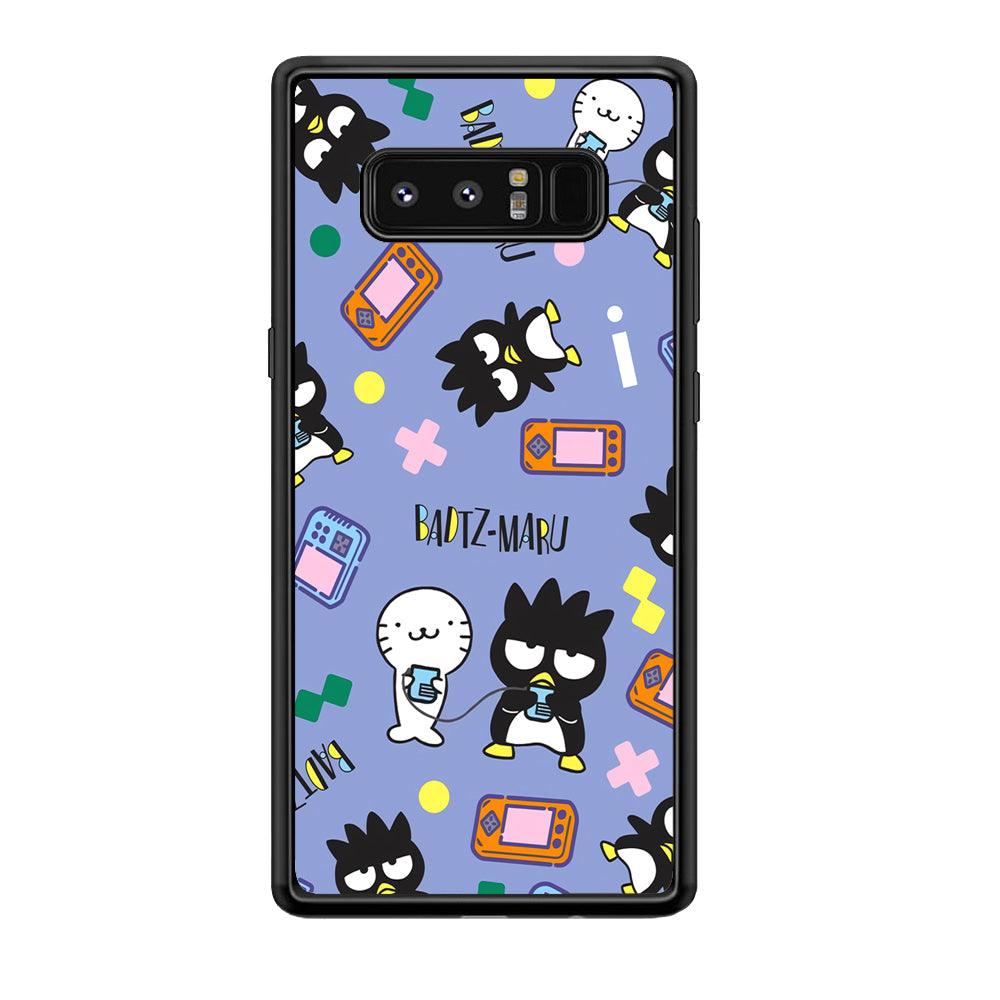 Bad Badtz-Maru Gaming Exhibition Samsung Galaxy Note 8 Case-Rubber Black (2D Case)-Oxvistore