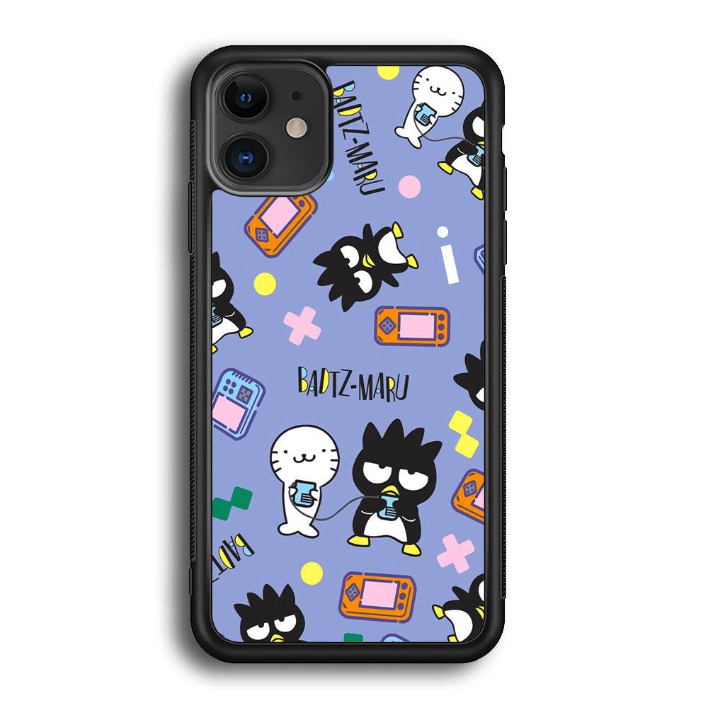 Bad Badtz-Maru Gaming Exhibition iPhone 11 Case-Rubber Black (2D Case)-Oxvistore