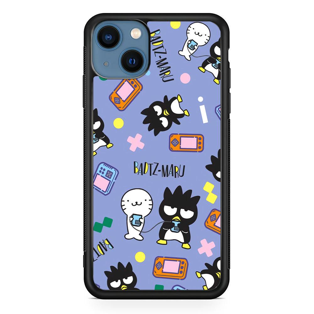 Bad Badtz-Maru Gaming Exhibition iPhone 15 Case-Rubber Black (2D Case)-Oxvistore