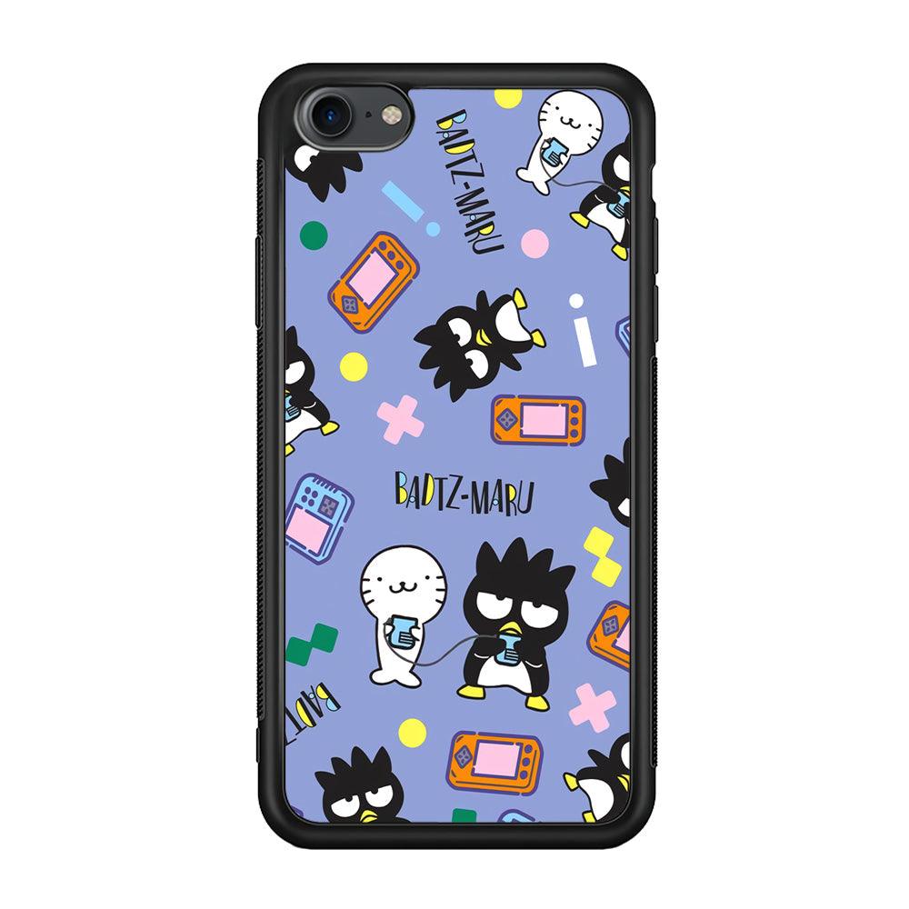Bad Badtz-Maru Gaming Exhibition iPhone 8 Case-Rubber Black (2D Case)-Oxvistore