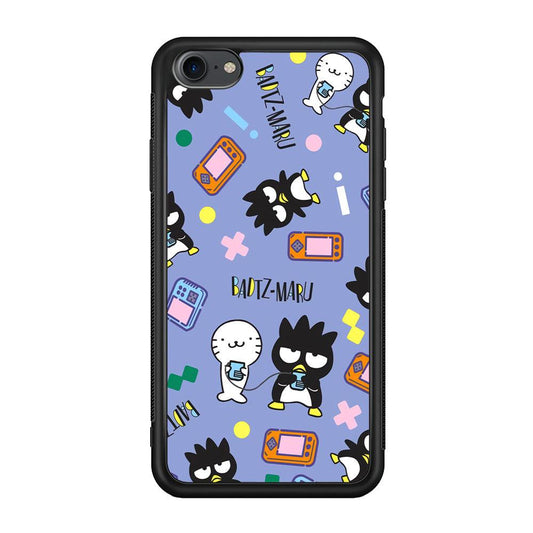 Bad Badtz-Maru Gaming Exhibition iPhone 8 Case-Rubber Black (2D Case)-Oxvistore