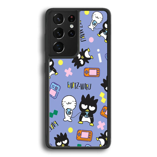 Bad Badtz-Maru Gaming Exhibition Samsung Galaxy S24 Ultra Case-Rubber Black (2D Case)-Oxvistore