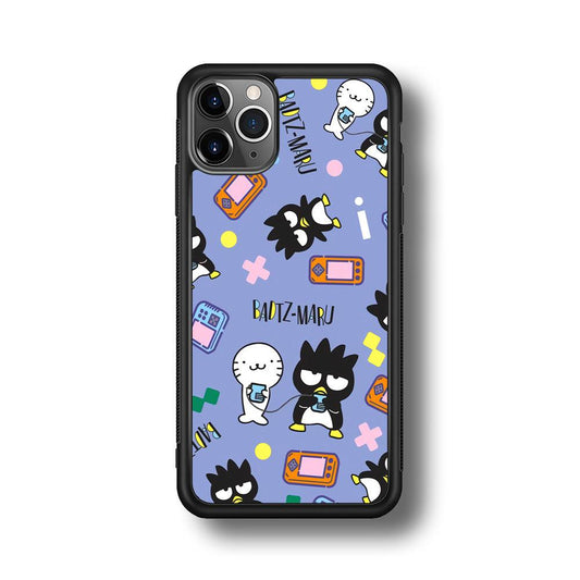 Bad Badtz-Maru Gaming Exhibition iPhone 11 Pro Max Case-Rubber Black (2D Case)-Oxvistore