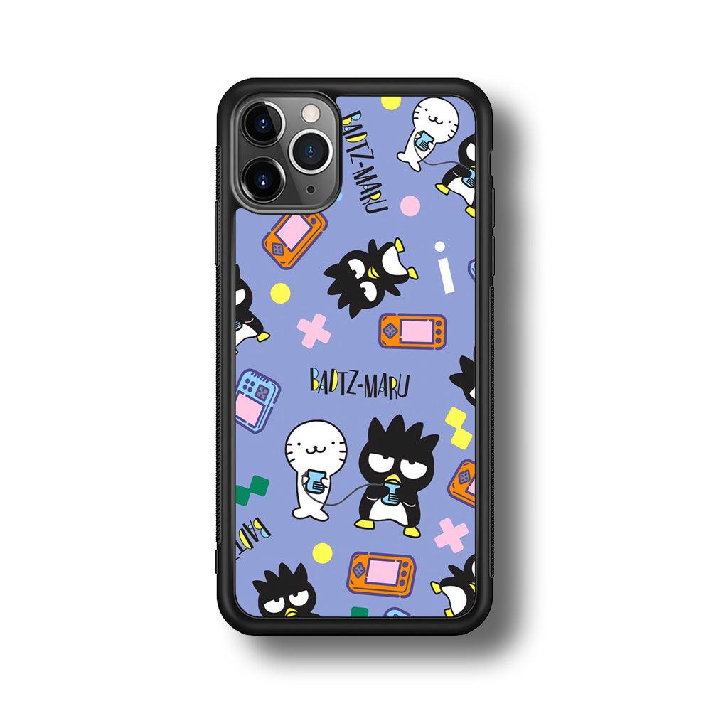 Bad Badtz-Maru Gaming Exhibition iPhone 11 Pro Case-Rubber Black (2D Case)-Oxvistore