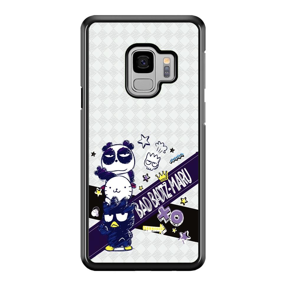 Bad Badtz-Maru Poster Sketch Samsung Galaxy S9 Case-Rubber Black (2D Case)-Oxvistore
