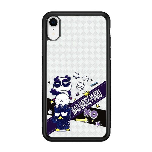 Bad Badtz-Maru Poster Sketch iPhone XR Case-Rubber Black (2D Case)-Oxvistore