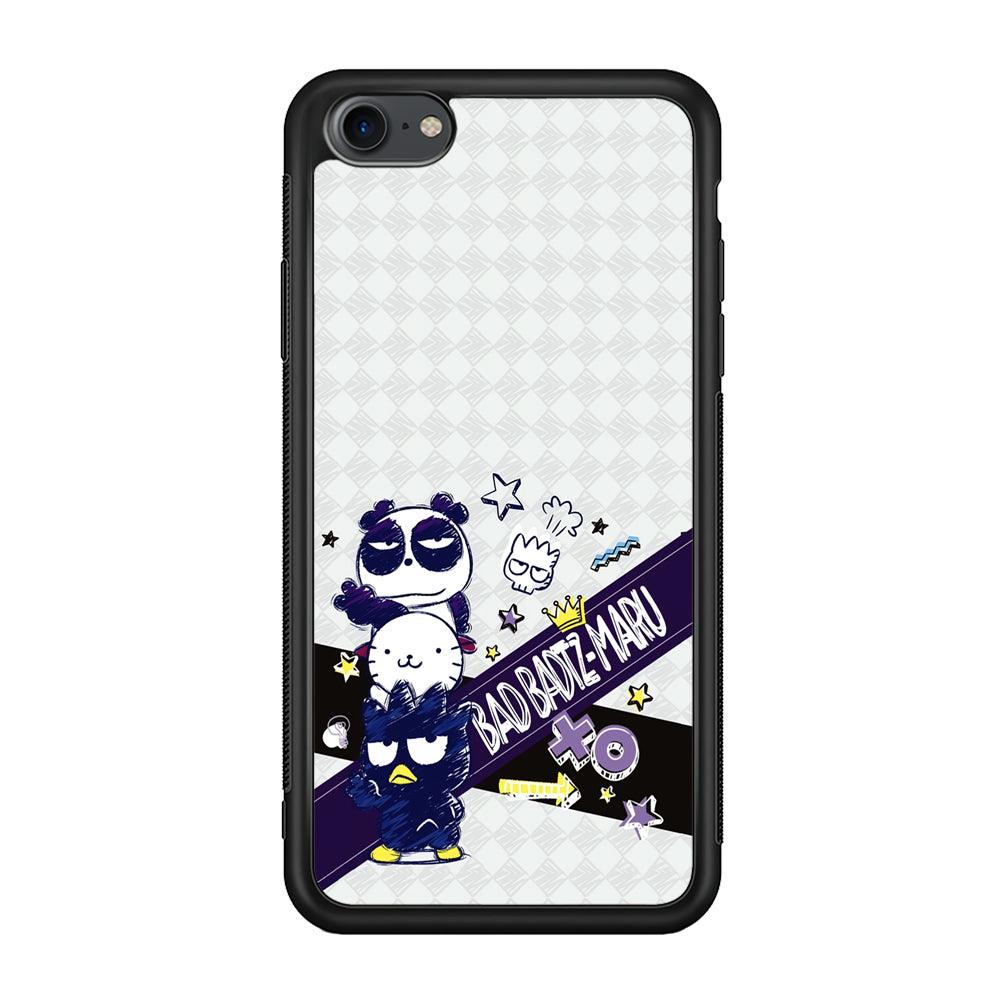 Bad Badtz-Maru Poster Sketch iPhone 7 Case-Rubber Black (2D Case)-Oxvistore