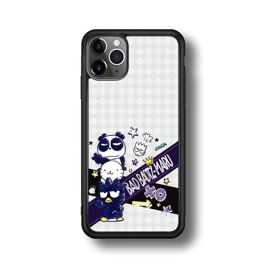 Bad Badtz-Maru Poster Sketch iPhone 11 Pro Max Case-Rubber Black (2D Case)-Oxvistore