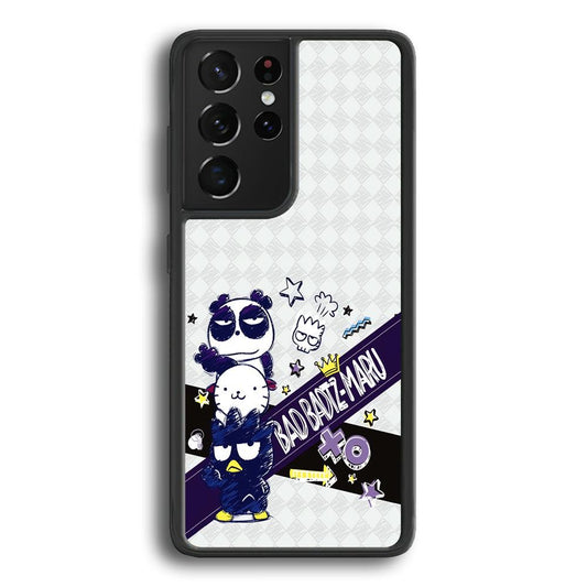 Bad Badtz-Maru Poster Sketch Samsung Galaxy S24 Ultra Case-Rubber Black (2D Case)-Oxvistore