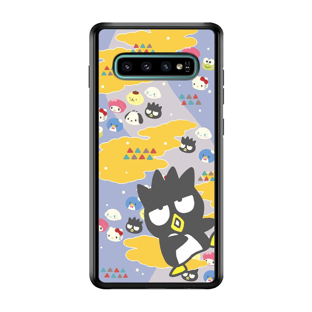 Bad Badtz-Maru Singing and Dancing Samsung Galaxy S10 Case-Rubber Black (2D Case)-Oxvistore