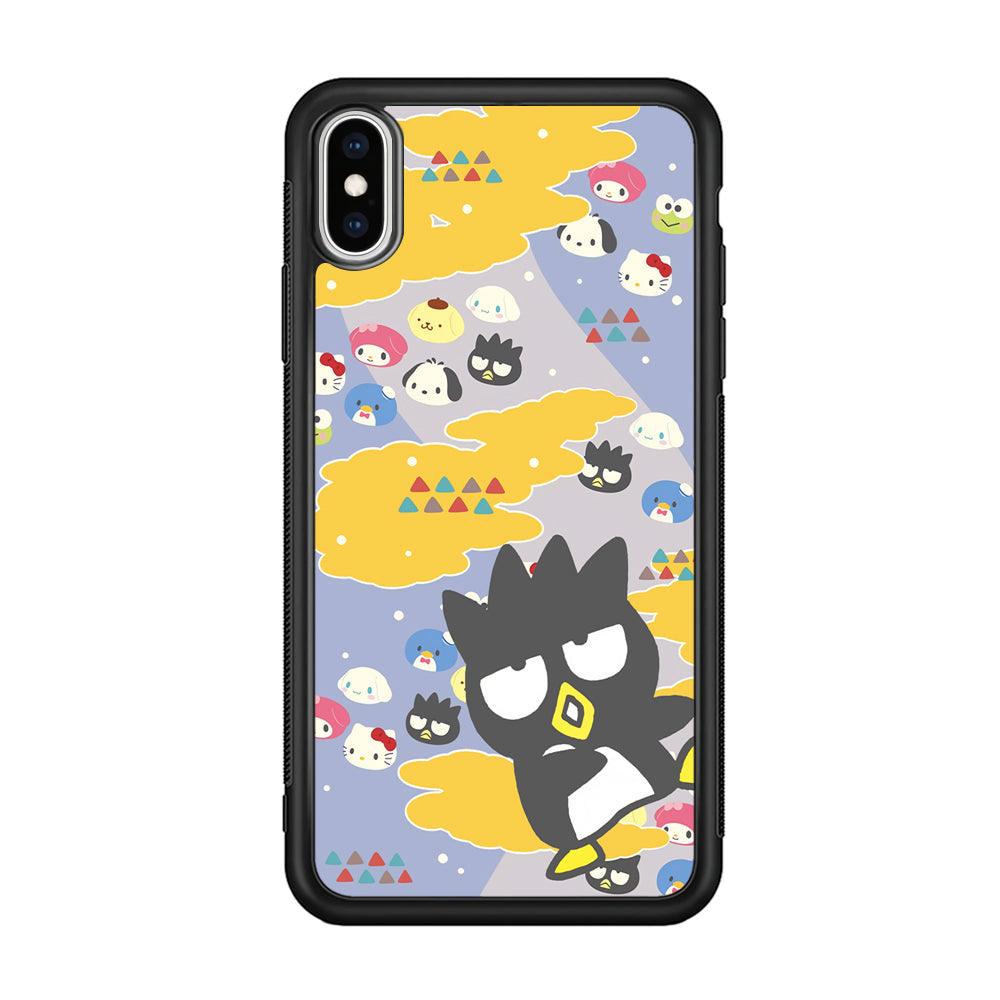 Bad Badtz-Maru Singing and Dancing iPhone X Case-Rubber Black (2D Case)-Oxvistore