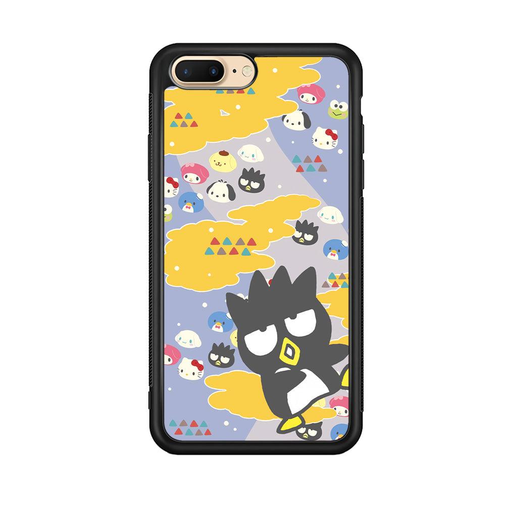 Bad Badtz-Maru Singing and Dancing iPhone 8 Plus Case-Rubber Black (2D Case)-Oxvistore