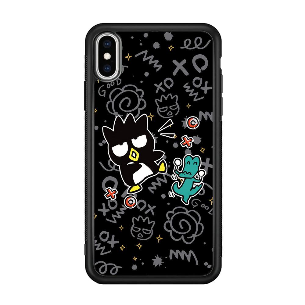 Bad Badtz-Maru The Dance Floor iPhone Xs Max Case-Rubber Black (2D Case)-Oxvistore