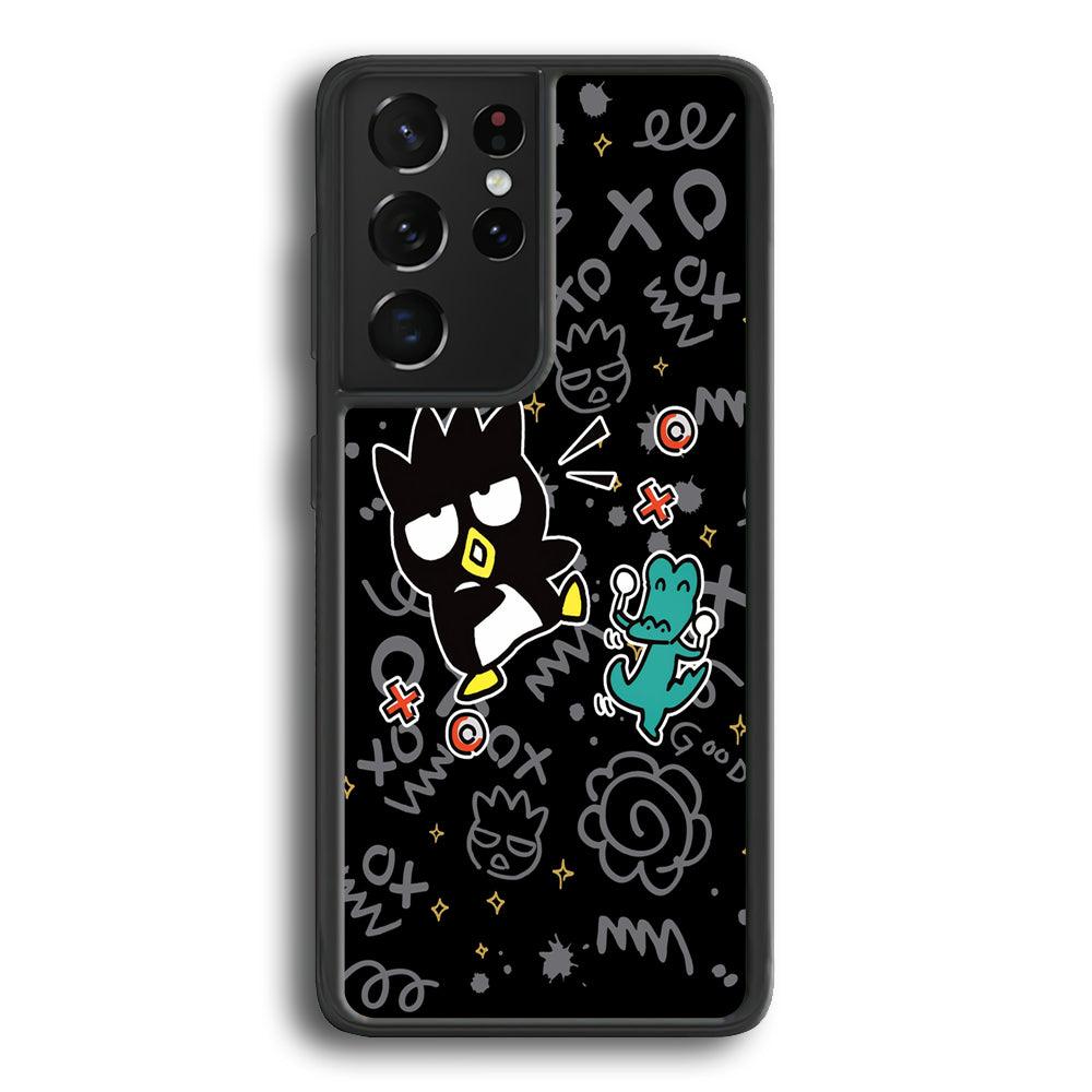 Bad Badtz-Maru The Dance Floor Samsung Galaxy S22 Ultra Case-Rubber Black (2D Case)-Oxvistore
