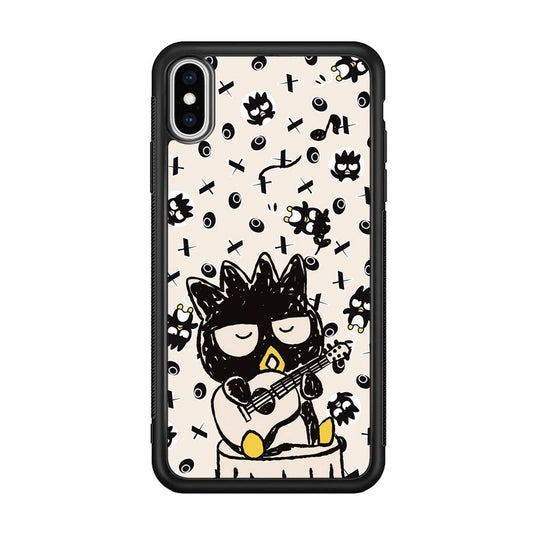 Bad Badtz-Maru When Life is So Busy iPhone XS Case-Rubber Black (2D Case)-Oxvistore