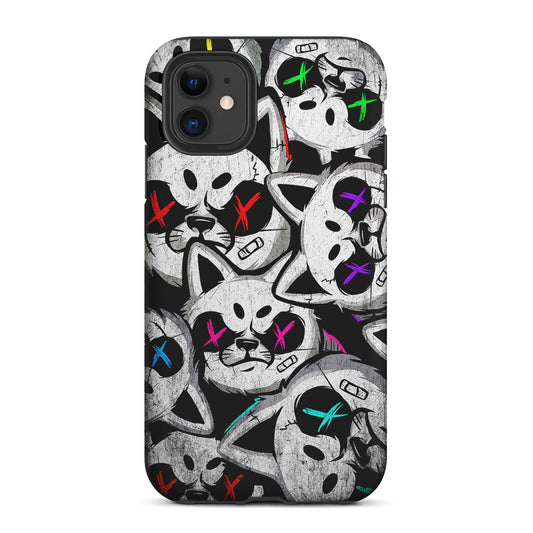 Bad Cat Heads 2 in 1 Tough Phone Case