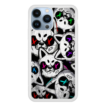 Bad Cat Heads 2D Rubber Phone Case