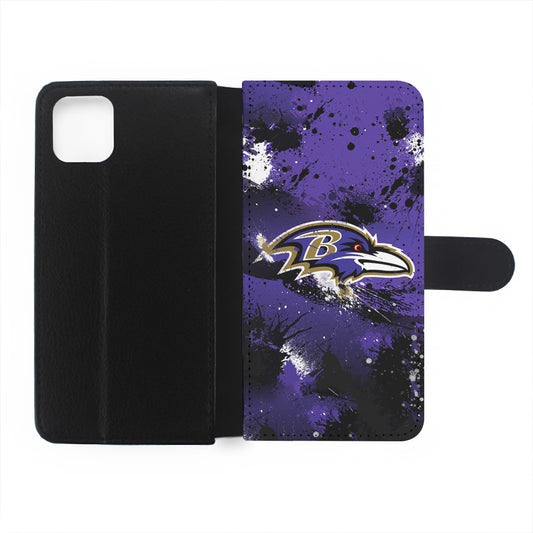 Baltimore Ravens Abstract Flip Wallet Phone Case