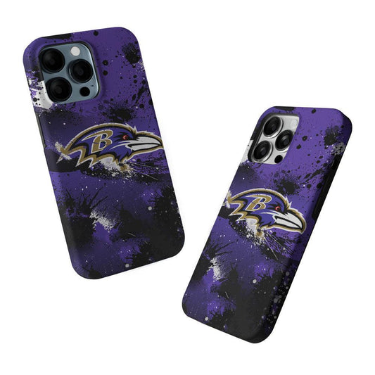 Baltimore Ravens Abstract 2 in 1 Tough Phone Case-Oxvistore