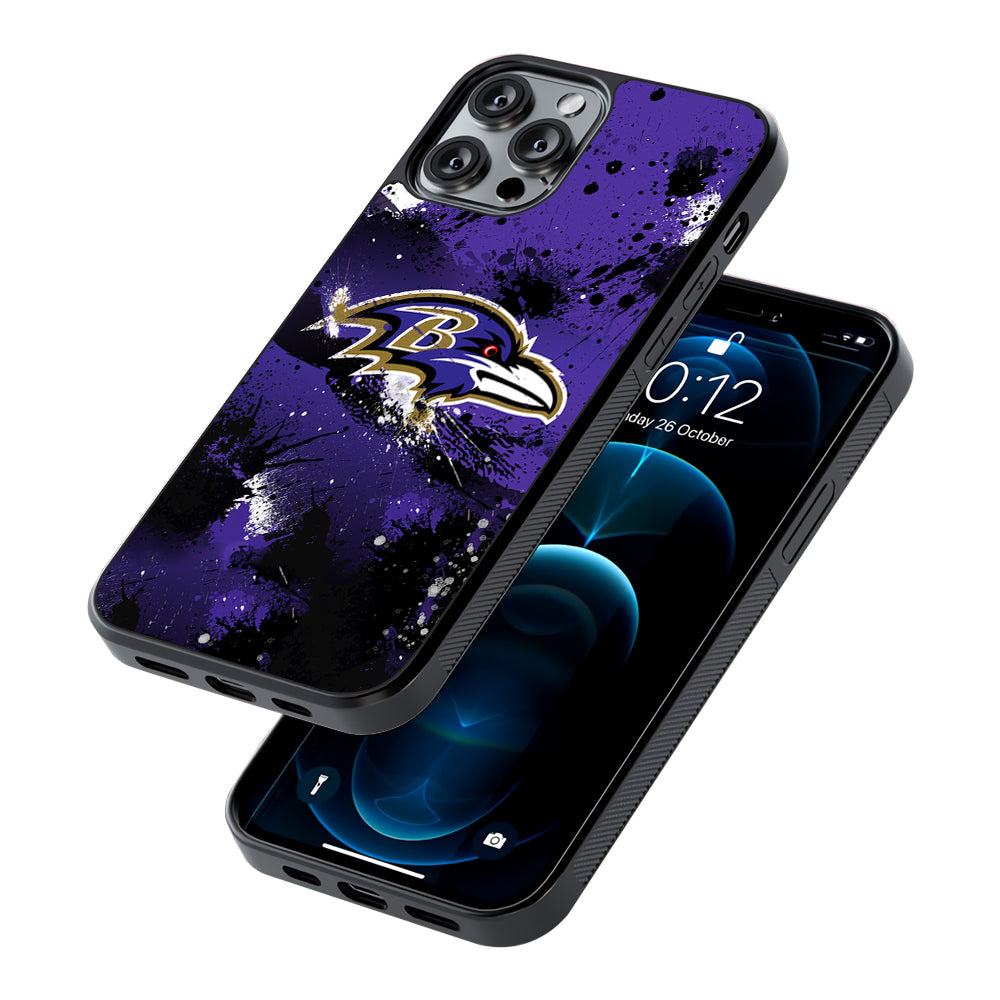 Baltimore Ravens Abstract 2D Rubber Phone Case