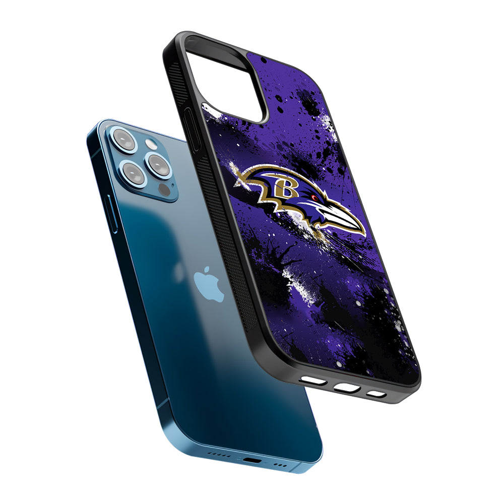 Baltimore Ravens Abstract 2D Rubber Phone Case