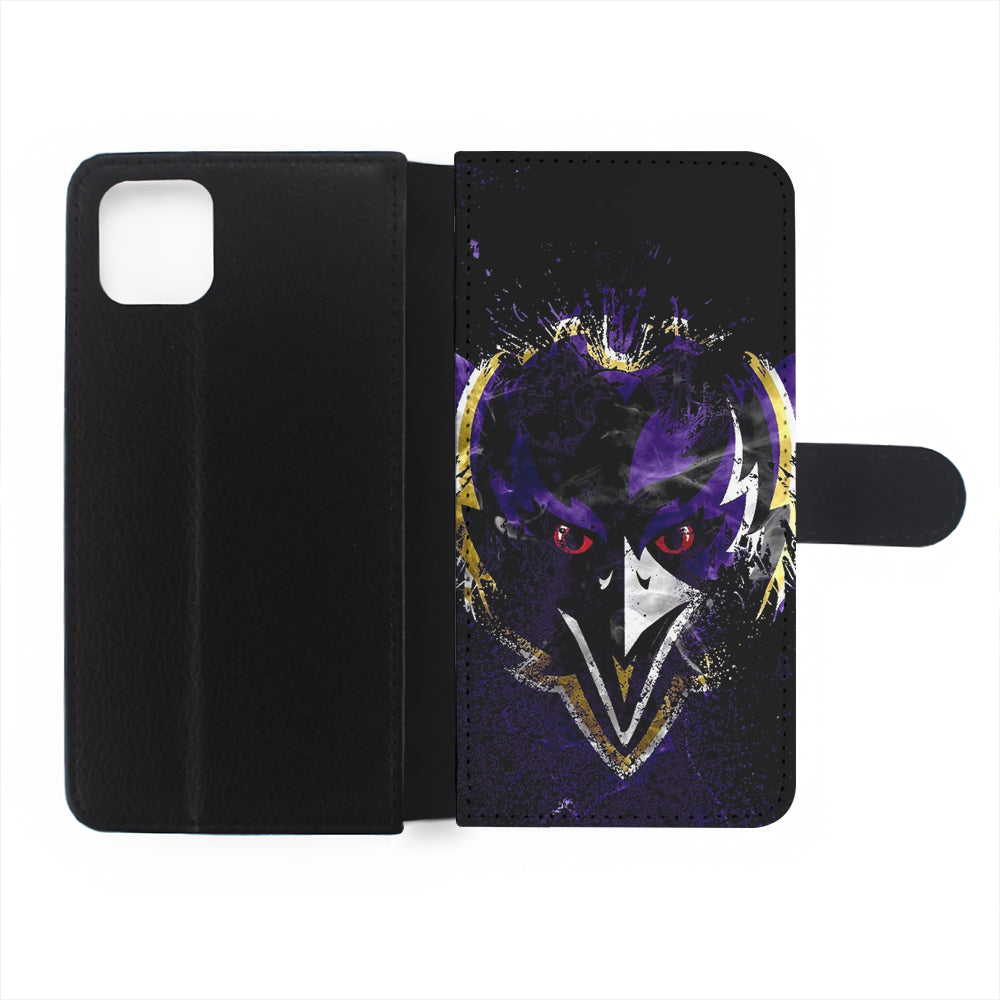 Baltimore Ravens Logo Flip Wallet Phone Case