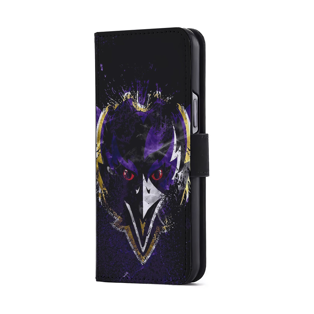 Baltimore Ravens Logo Flip Wallet Phone Case