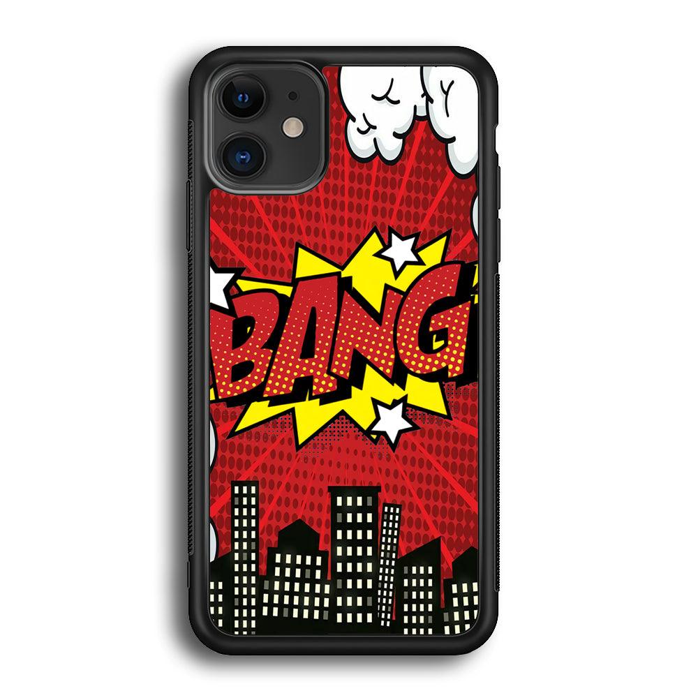 Bang Town iPhone 12 Case-Rubber Black (2D Case)-Oxvistore
