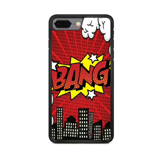 Bang Town iPhone 8 Plus Case-Rubber White (2D Case)-Oxvistore