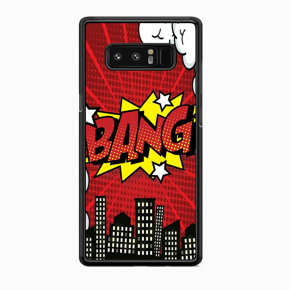 Bang Town Samsung Galaxy Note 8 Case-Rubber Black (2D Case)-Oxvistore