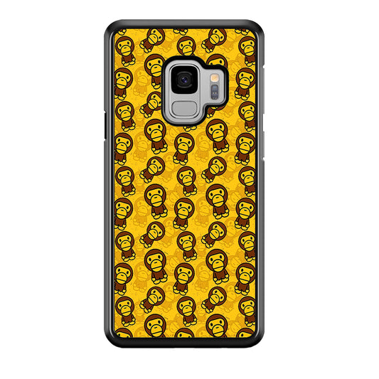 Bape Baby Milo Pattern Samsung Galaxy S9 Case-Rubber Black (2D Case)-Oxvistore