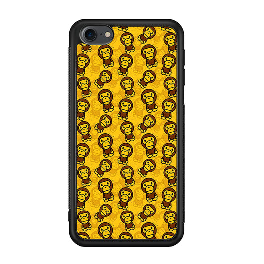 Bape Baby Milo Pattern iPod Touch 6 Case-Rubber Black (2D Case)-Oxvistore