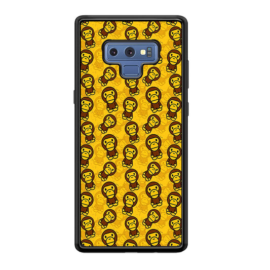 Bape Baby Milo Pattern Samsung Galaxy Note 9 Case-Rubber Black (2D Case)-Oxvistore