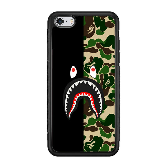 Bape Black Green Camo iPhone 6 | 6s Case-Rubber Black (2D Case)-Oxvistore