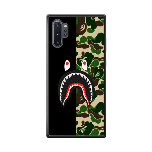 Bape Black Green Camo Samsung Galaxy Note 10 Plus Case-Rubber Black (2D Case)-Oxvistore