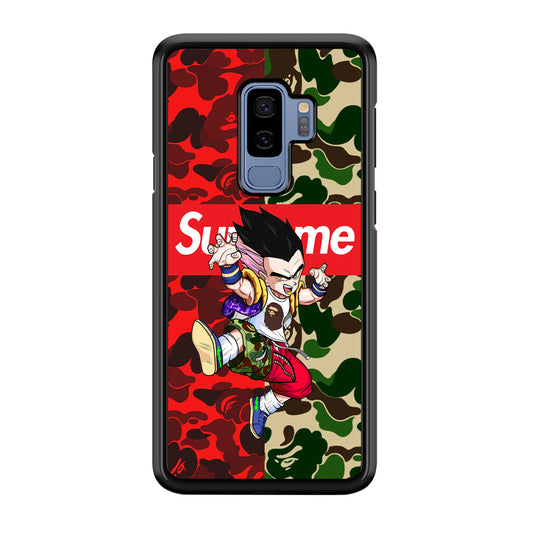 Bape Dragon Ball Supreme Camo Samsung Galaxy S9 Plus Case-Rubber White (2D Case)-Oxvistore